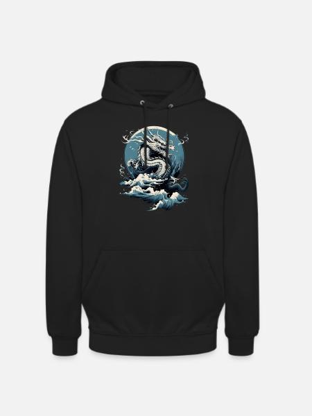 Himmelsdrache im Aufwind - Unisex Hoodie - Schwarz