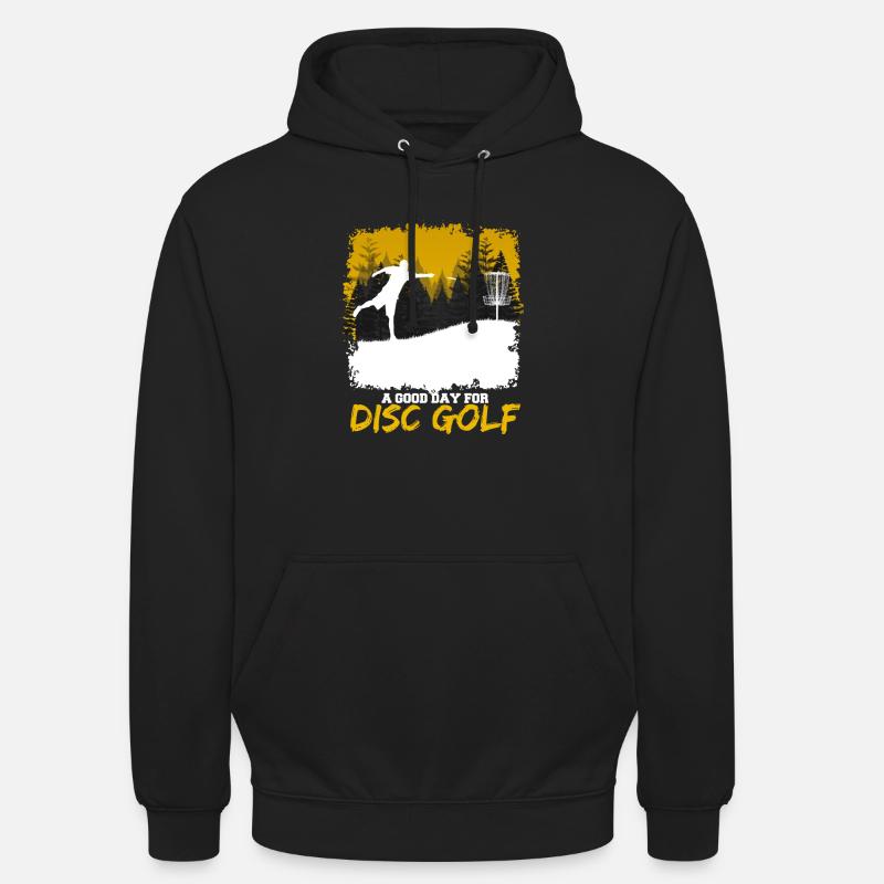 Disc Golf - Sweat-shirt à capuche unisexe - noir