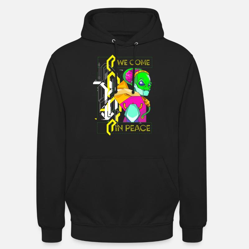Future Rétro Synthwave Science-fiction - Sweat-shirt à capuche unisexe - noir