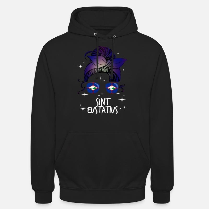 Sint Eustatius - Sweat-shirt à capuche unisexe - noir