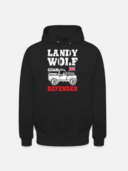 Landy Wolf Defender - Unisex Hoodie - black