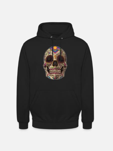 Sugar Skull | Dia De Los Muertos Mexican Holiday - Unisex Hoodie - black