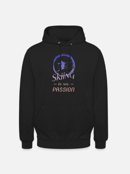 skiing - Unisex Hoodie - Schwarz