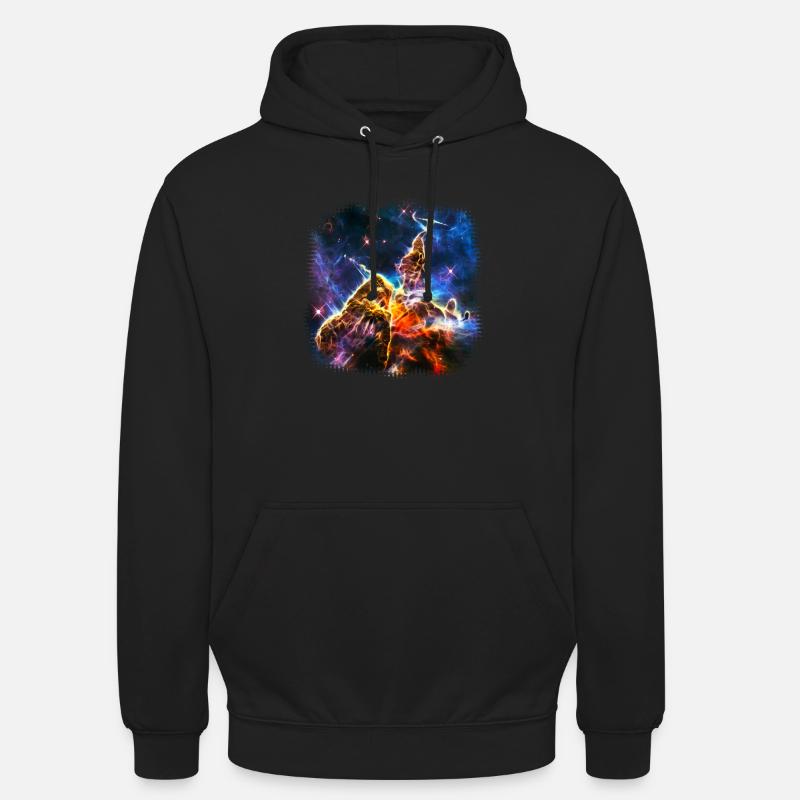 Mystic Mountain, Carina Nebula, Space, Galaxy, - Luvtröja unisex - svart