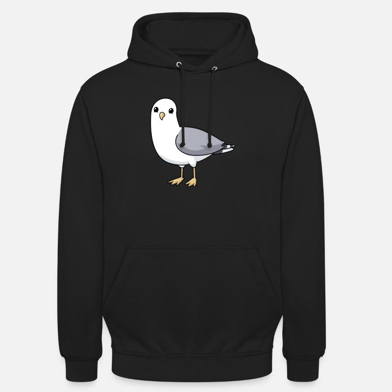 Comic Möwe Gull - Unisex Hoodie - Schwarz