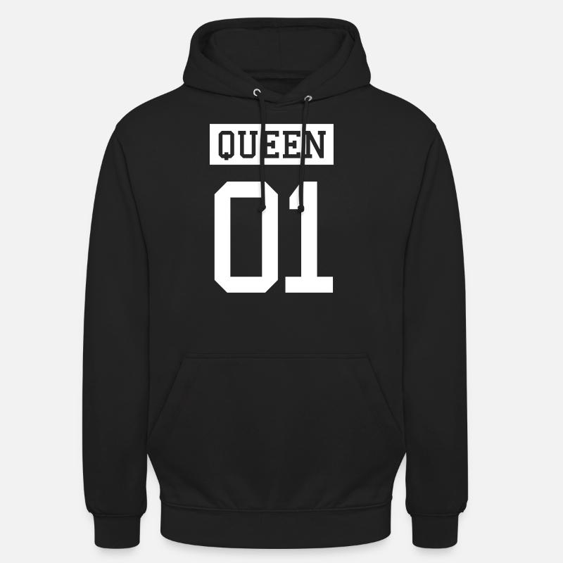 QUEEN 01 Partnerlook - Unisex Hoodie - Schwarz