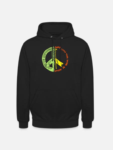 Peace - Unisex Hoodie - Schwarz