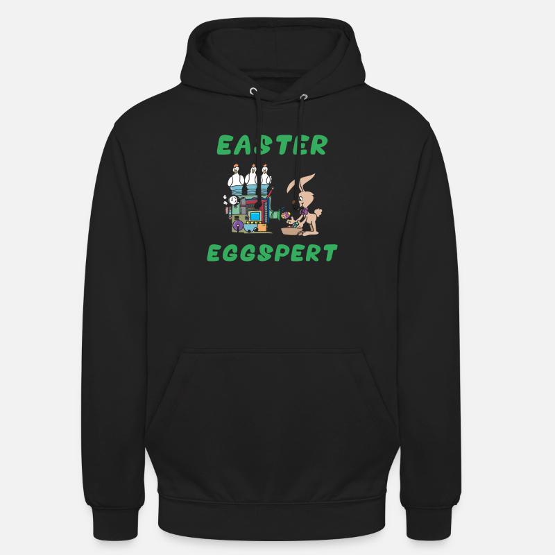 Eggspert Pâques - Sweat-shirt à capuche unisexe - noir