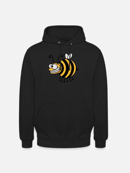Funny thickness crazy bee - Unisex Hoodie - black
