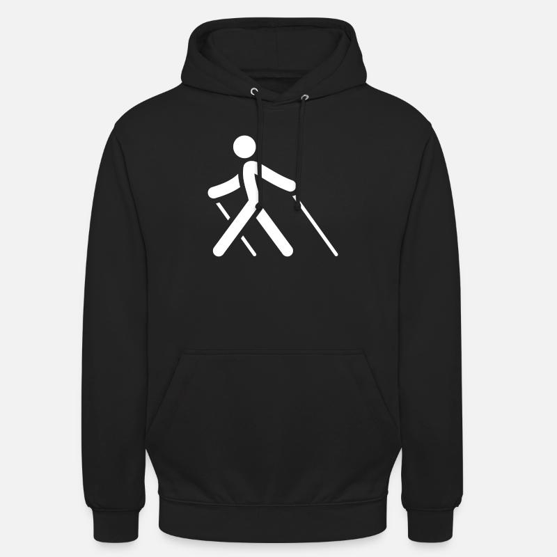 Marche à la perche - Sweat-shirt à capuche unisexe - noir
