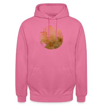 Lis - Renard - Sweat-shirt à capuche unisexe - rose - Devant - Alina (178cm) & Michal (187cm)
