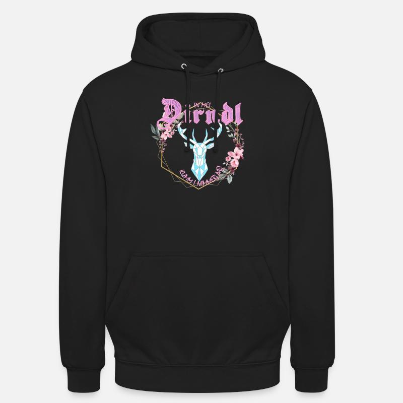 Dirndl - Unisex Hoodie - Schwarz