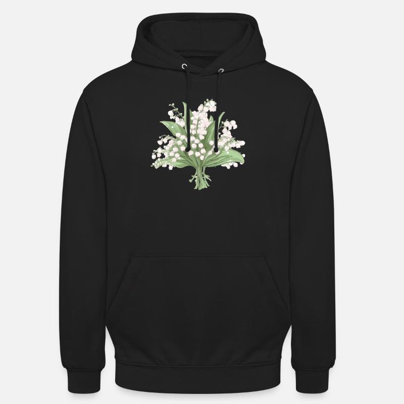 Blumenstrauß vom Maiglöckchen - Unisex Hoodie - Schwarz