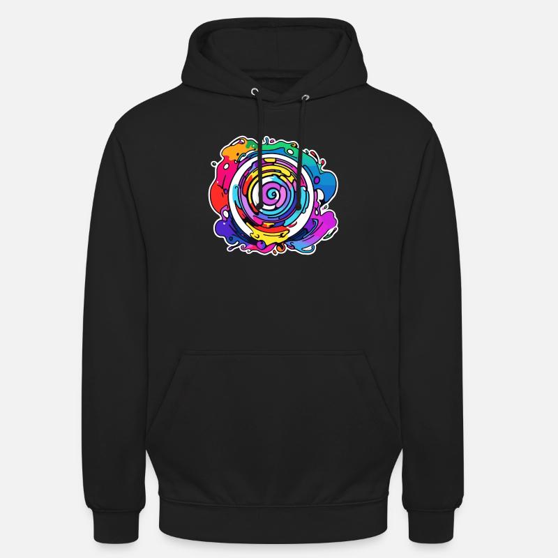 Verspielte Farben - Unisex Hoodie - Schwarz