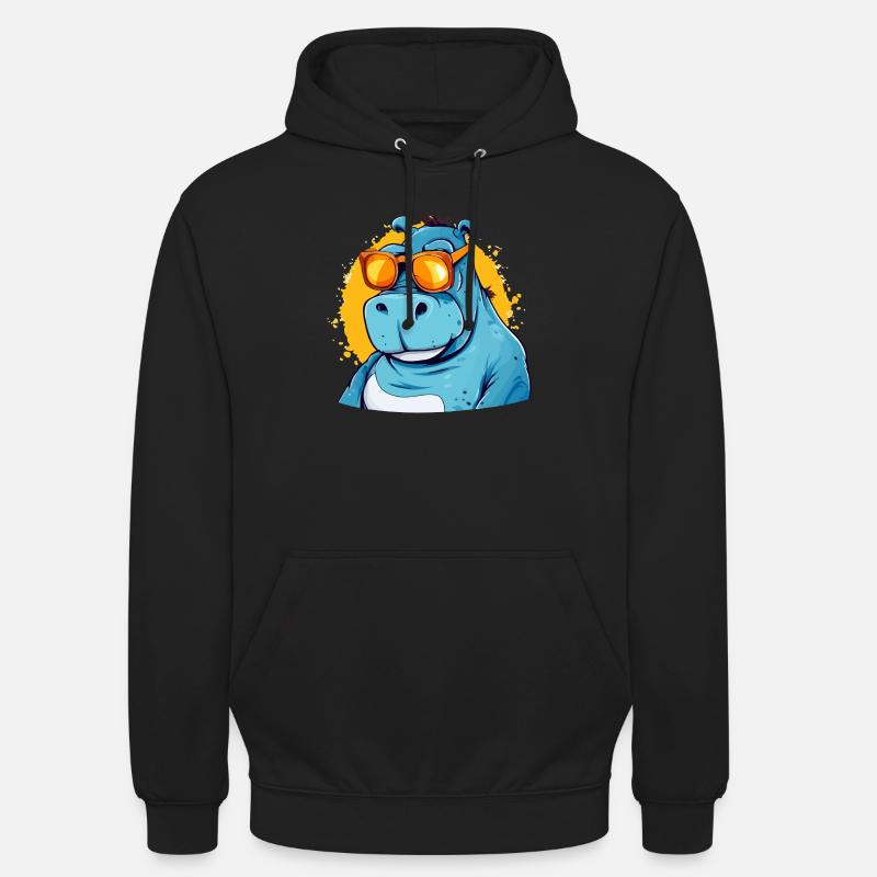 Bob das Nilpferd - Unisex Hoodie - Schwarz
