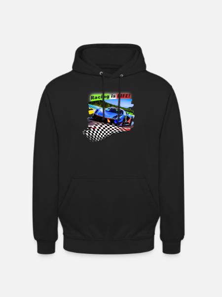 RACING IS LIFE! - Unisex Hoodie - black