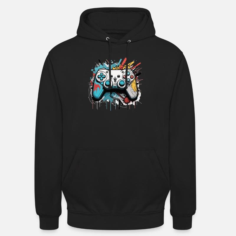 grafitti Controller - Unisex Hoodie - Schwarz