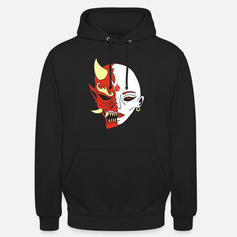 Mensch oder Dämon? - Unisex Hoodie - Schwarz