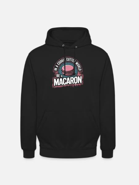Individuality like a macaron - Unisex Hoodie - black