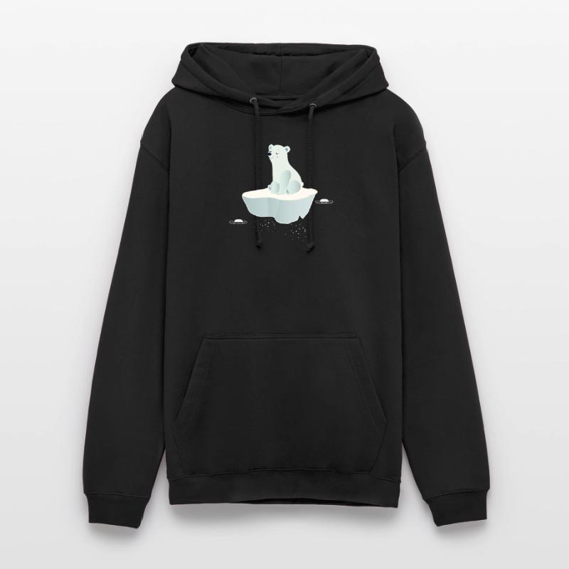 Träumender Eisbär auf einer Eisscholle Unisex Hoodie