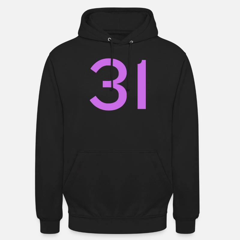 31 - Sweat-shirt à capuche unisexe - noir
