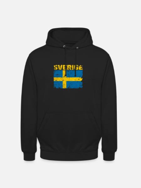 Sweden Sverige Scandinavia - Unisex Hoodie - black