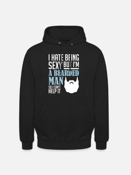 A Bearded man - Unisex Hoodie - black