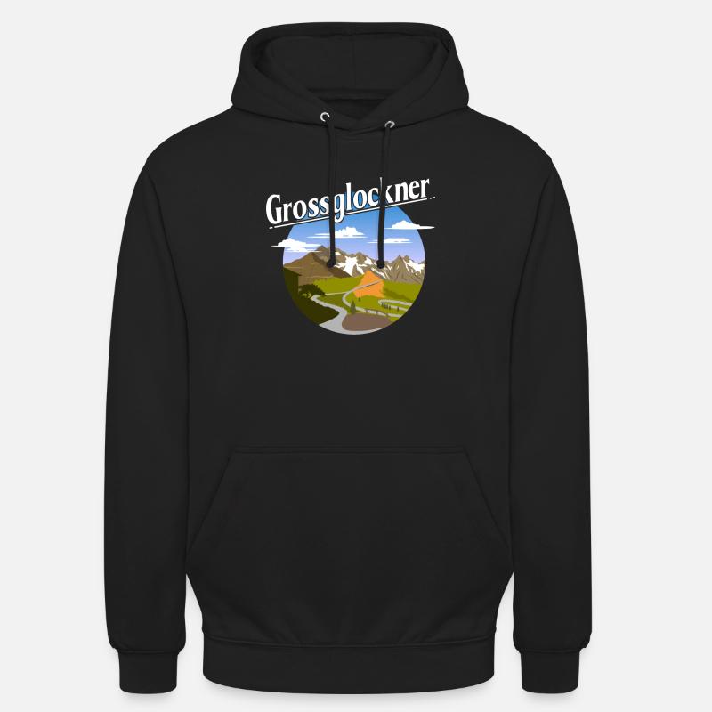 Grossglockner - Sweat-shirt à capuche unisexe - noir