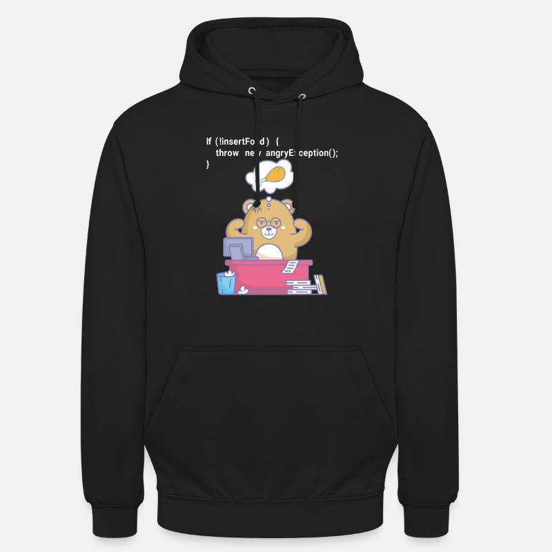 Programmation affamée - Sweat-shirt à capuche unisexe - noir