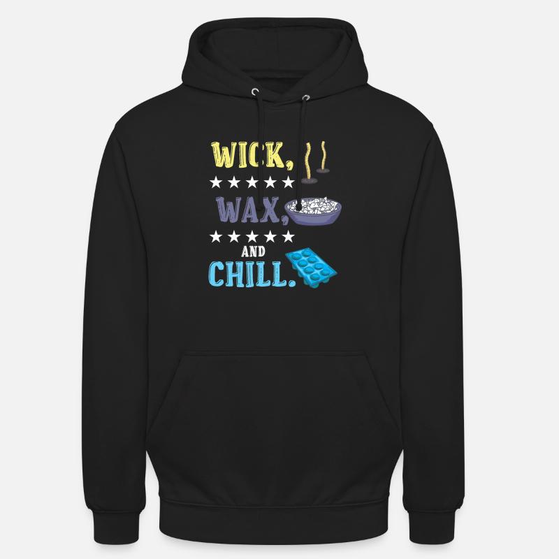 Mèche, épile et refroidit. - Sweat-shirt à capuche unisexe - noir