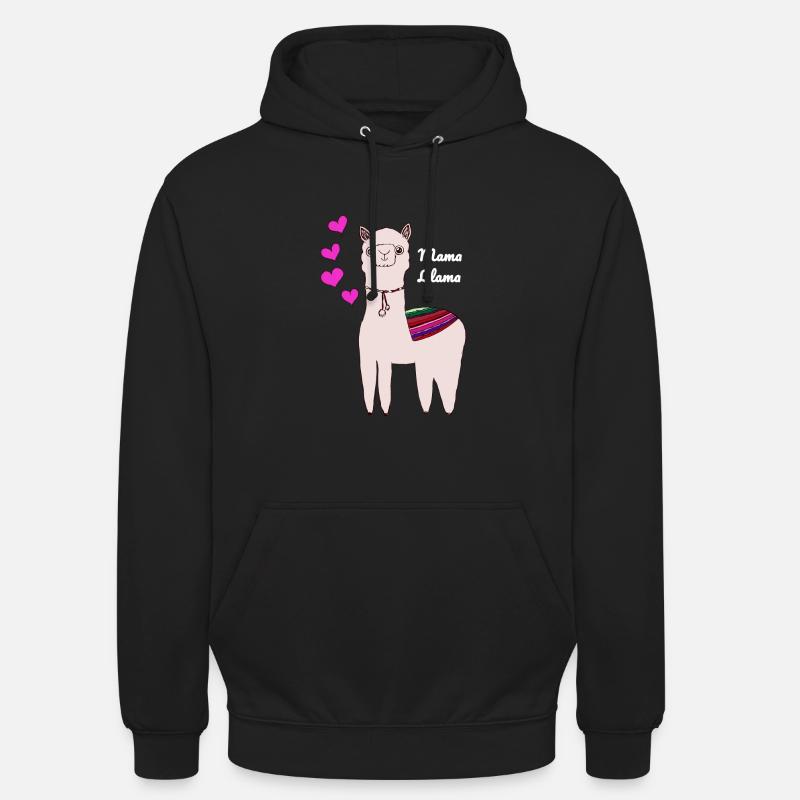 Mama Lama Muttertagsgeschenk - Unisex Hoodie - Schwarz