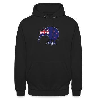 New Zealand - Unisex Hoodie - black - Front - Alina (178cm) & Michal (187cm)