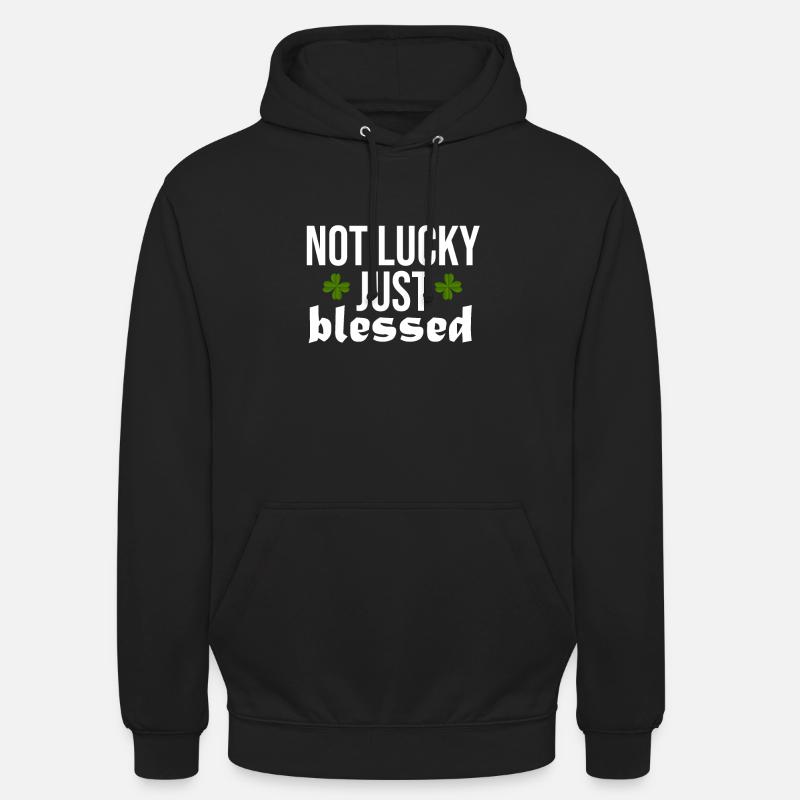 Lucky Luck Bénédiction Béni Divin - Sweat-shirt à capuche unisexe - noir