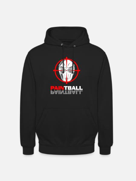 paintball paintballer gotcha - Uniseks hoodie - zwart