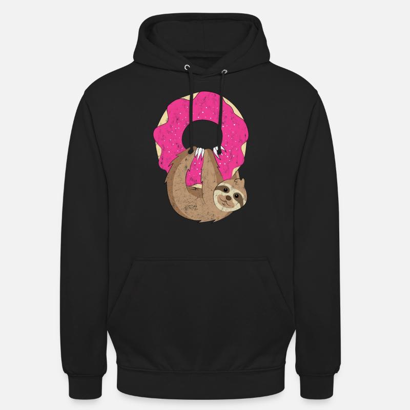 Donoth paresseux se détendre - Sweat-shirt à capuche unisexe - noir