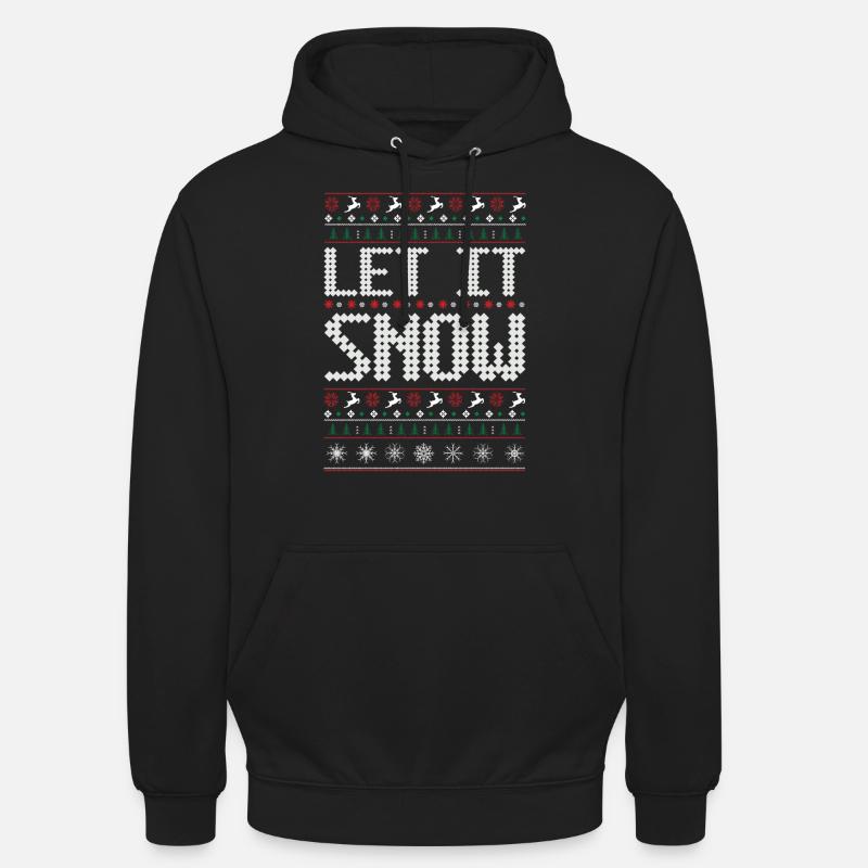Let it snow - Sweat-shirt à capuche unisexe - noir