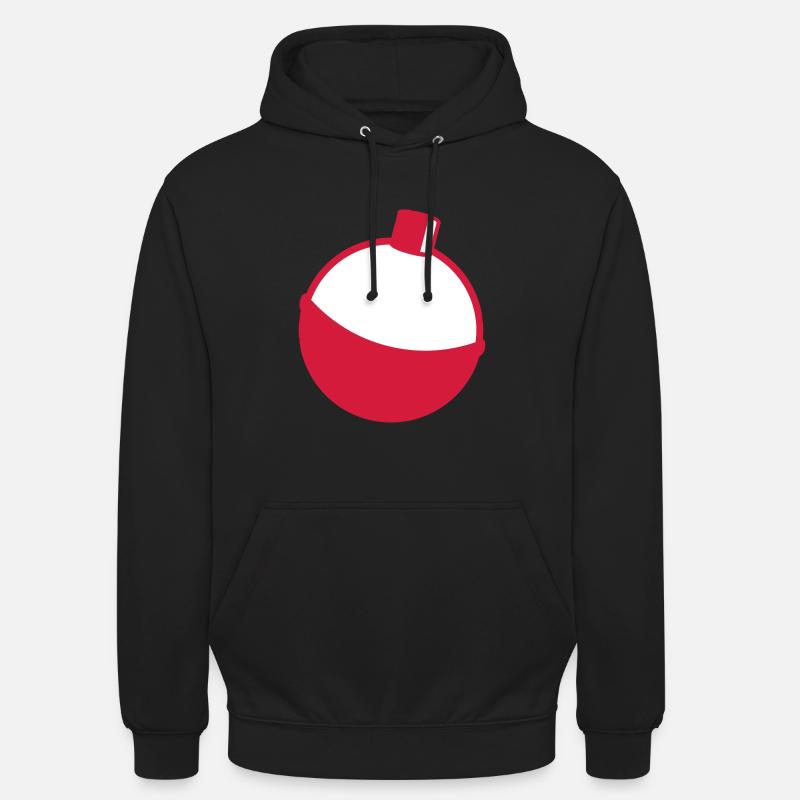 pêche - Sweat-shirt à capuche unisexe - noir