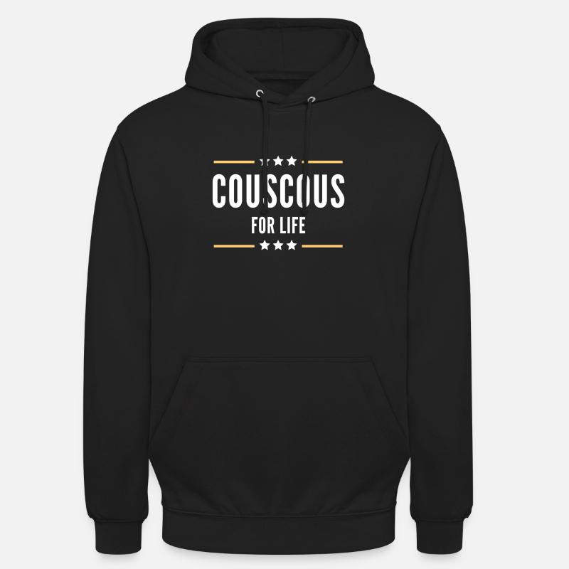 Couscous for livet - Hættetrøje unisex - sort
