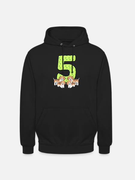 5th birthday - Unisex Hoodie - black