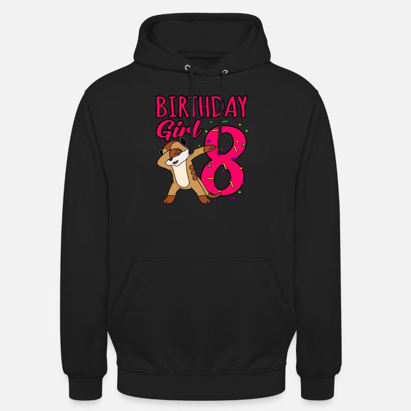 8e anniversaire - Sweat-shirt à capuche unisexe - noir