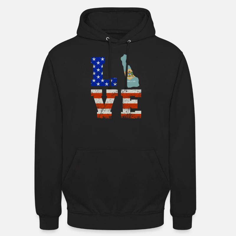 Cher cadeau delaware - Sweat-shirt à capuche unisexe - noir