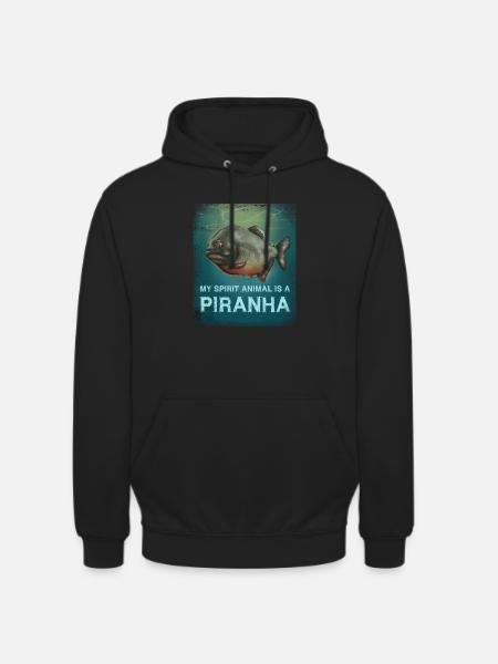 Piranha Geschenk - Unisex Hoodie - Schwarz