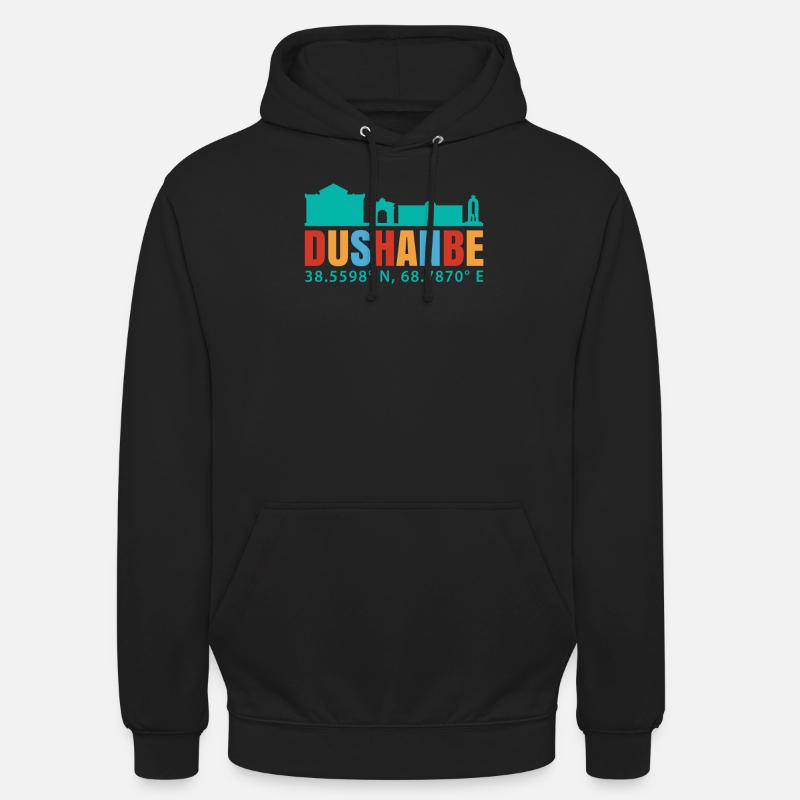 Douchanbé - Sweat-shirt à capuche unisexe - noir