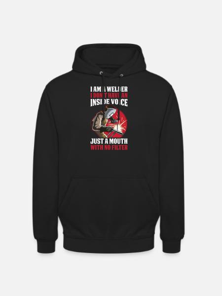 I A Welder-svetsargåvan - Luvtröja unisex - svart