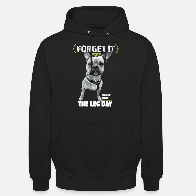 Jour des jambes - Sweat-shirt à capuche unisexe - noir