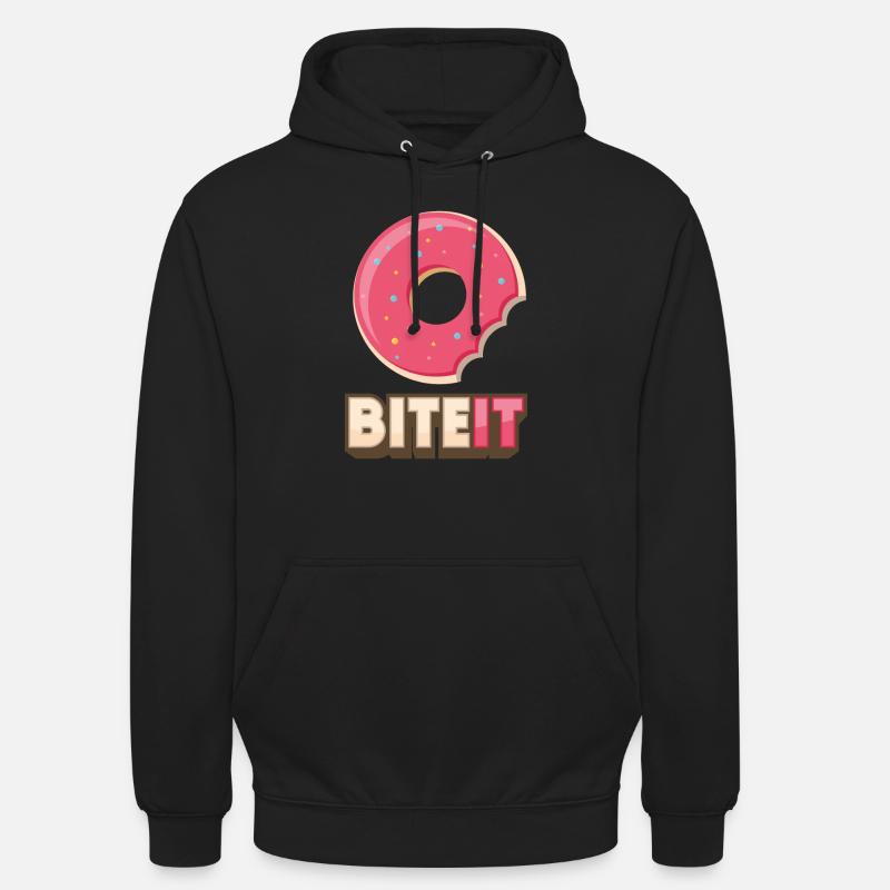 Donut - Biteit - Sweat-shirt à capuche unisexe - noir