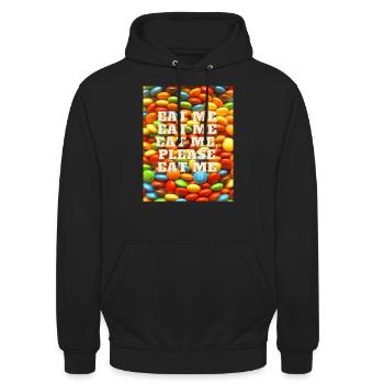 M&Ms - Unisex Hoodie - Schwarz - Vorne - Alina (178cm) & Michal (187cm)