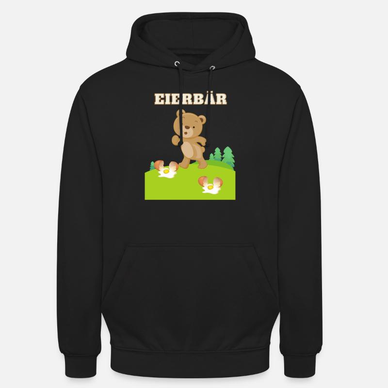 Eierbär - Unisex Hoodie - Schwarz