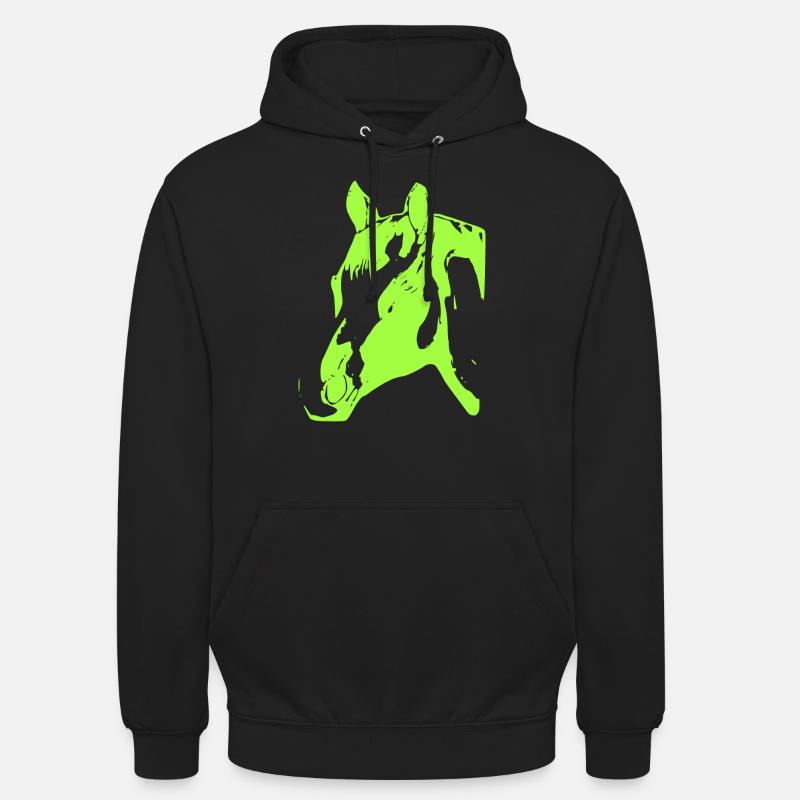 Cheval - Sweat-shirt à capuche unisexe - noir
