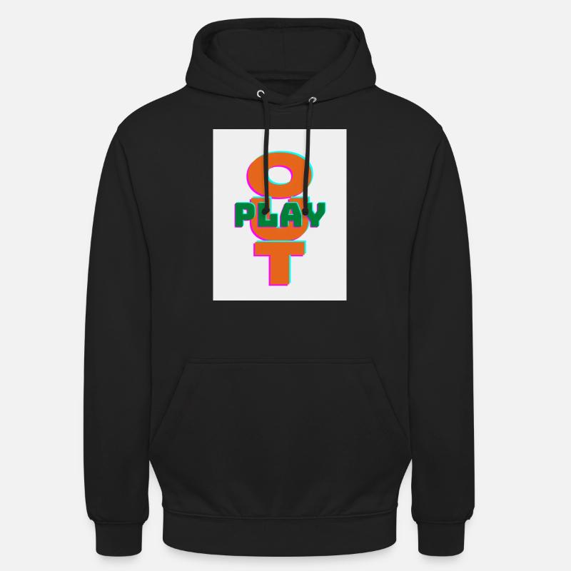 out - Unisex Hoodie - Schwarz